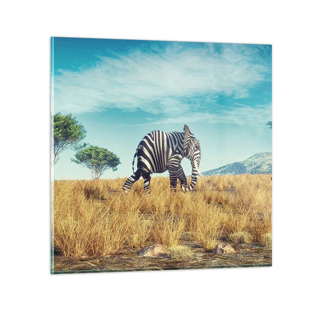 Impression sur verre - Image sur verre - Le gris n'est déjà plus à la mode - 60x60 cm