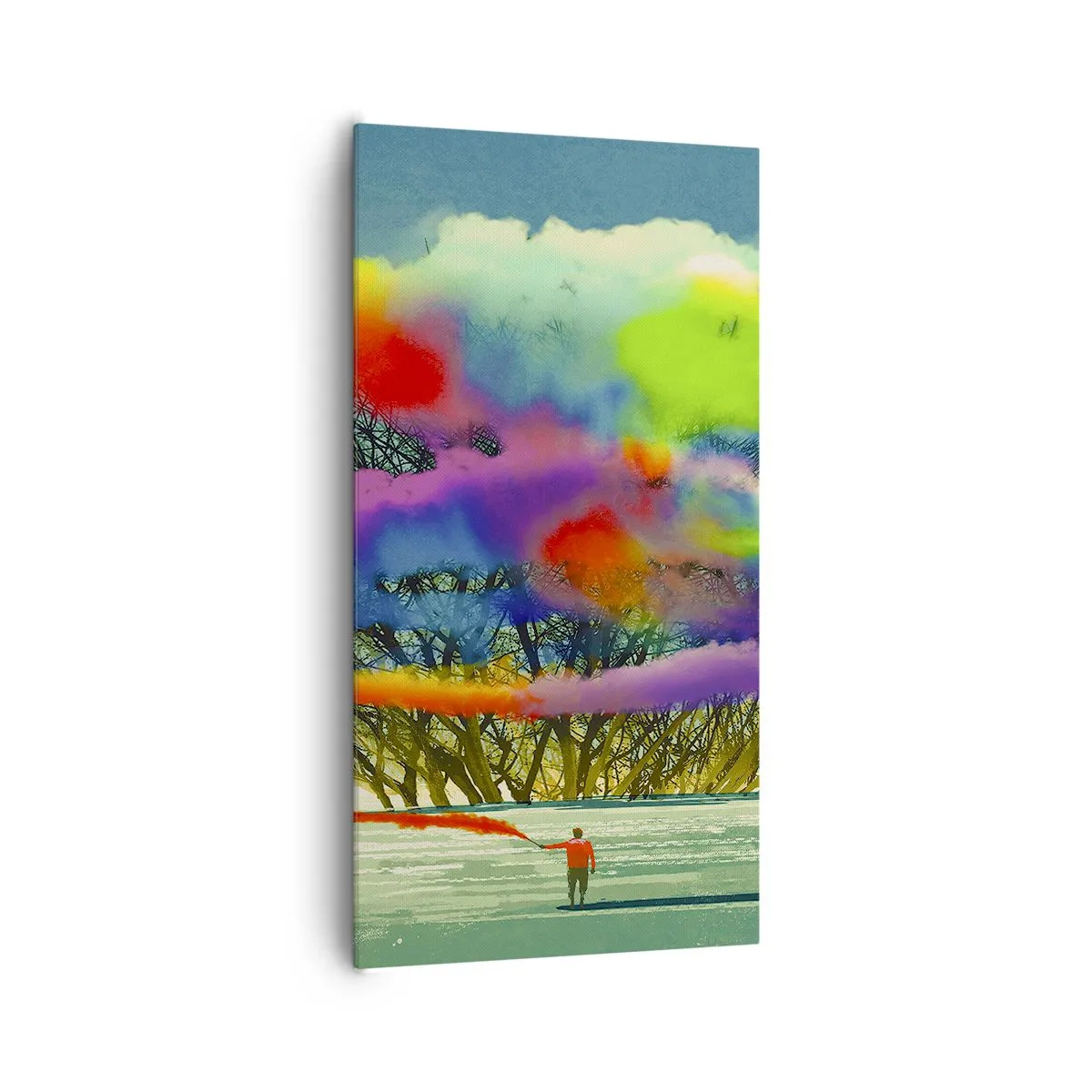 Impression sur toile - Image sur toile - Donner vie à ce monde - 65x120 cm