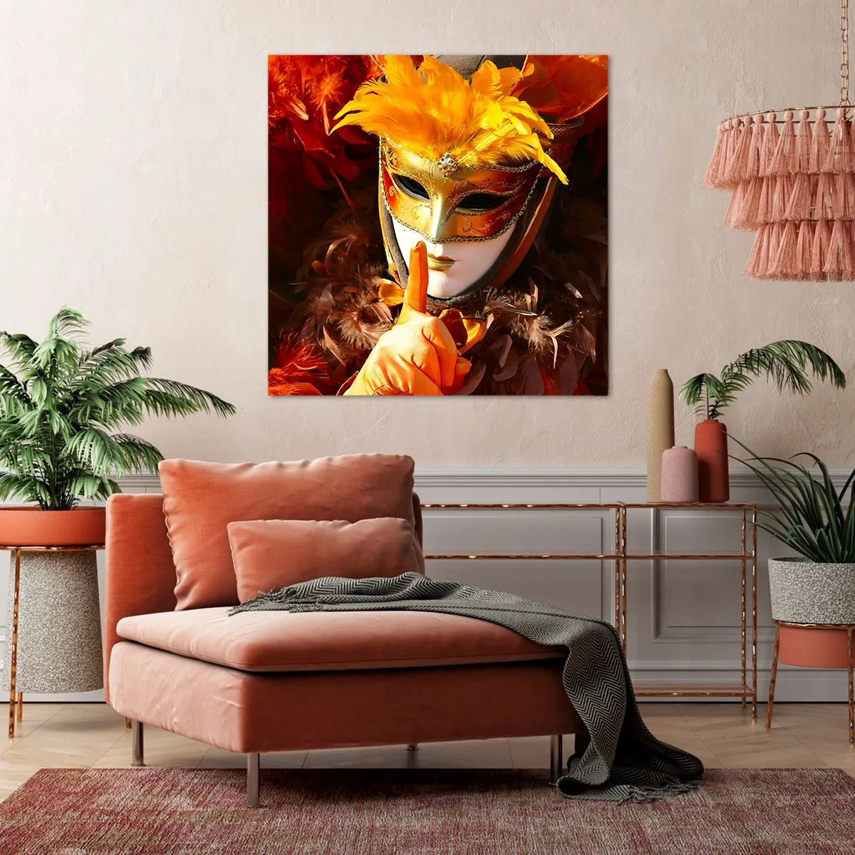Impression sur toile - Image sur toile - Le secret est une partie du jeu - 30x30 cm