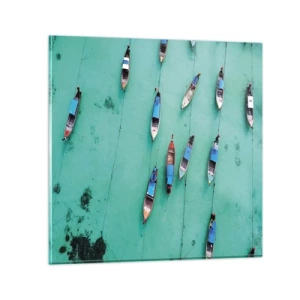 Impression sur verre - Image sur verre - Dans une attente jouyeuse - 60x60 cm