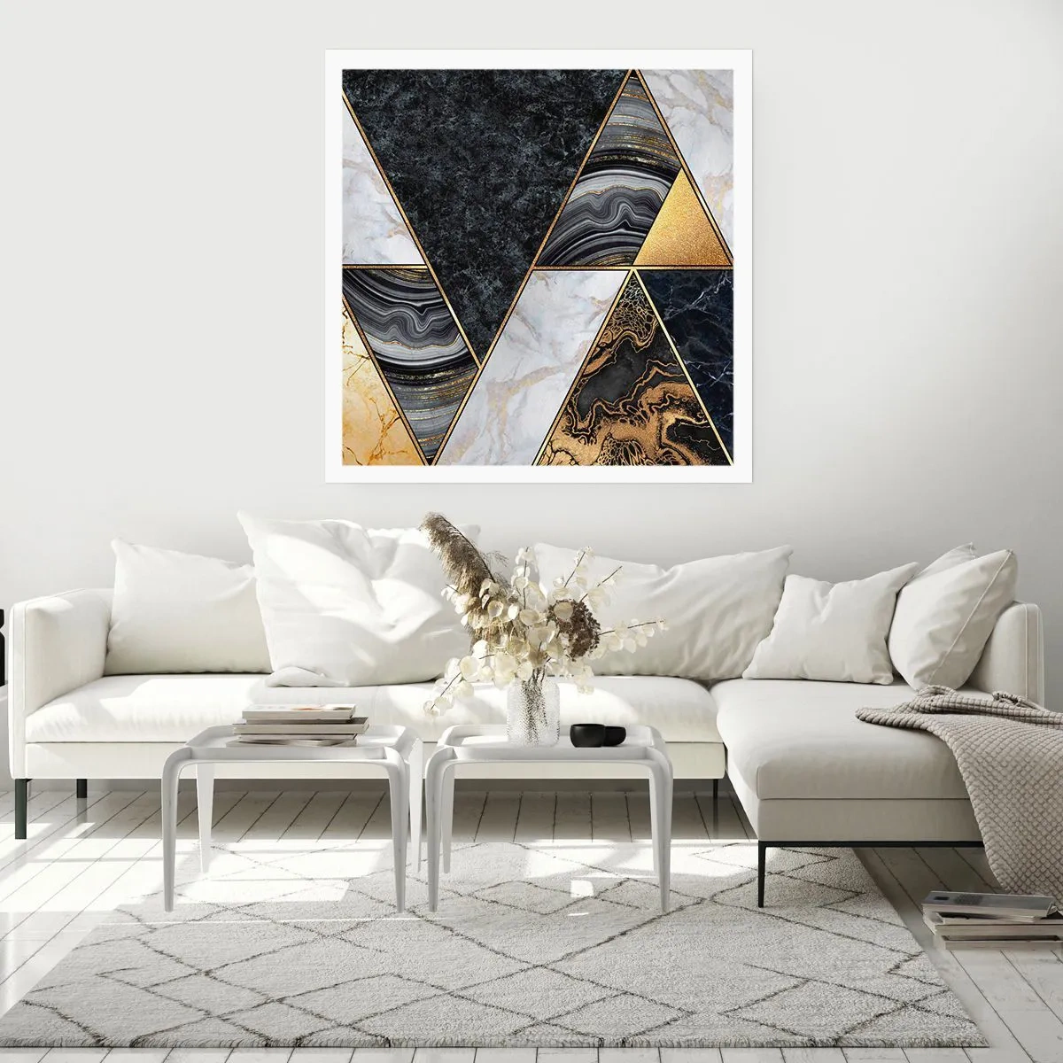 Affiche - Poster - Pierre après pierre - 50x50 cm