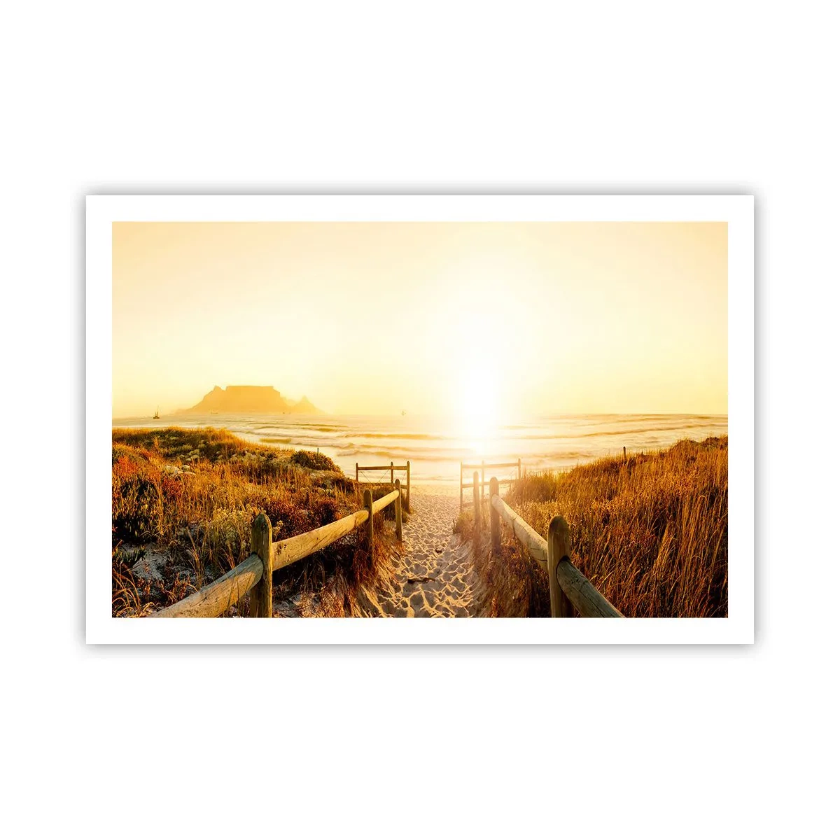 Affiche - Poster - A travers la dune, vers le soleil - 91x61 cm