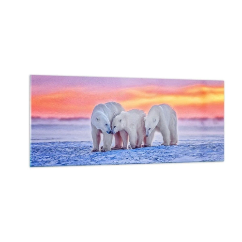 Impression sur verre - Image sur verre - La chaleur familiale suffit - 100x40 cm