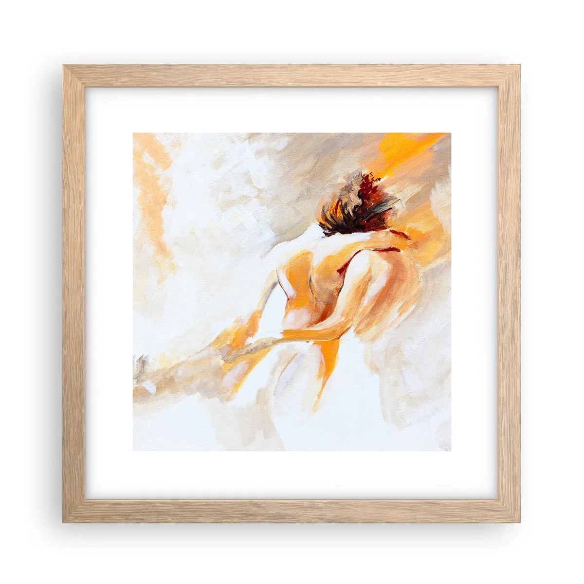 Affiche dans un chêne clair - Poster - Proximité dans le ciel - 30x30 cm