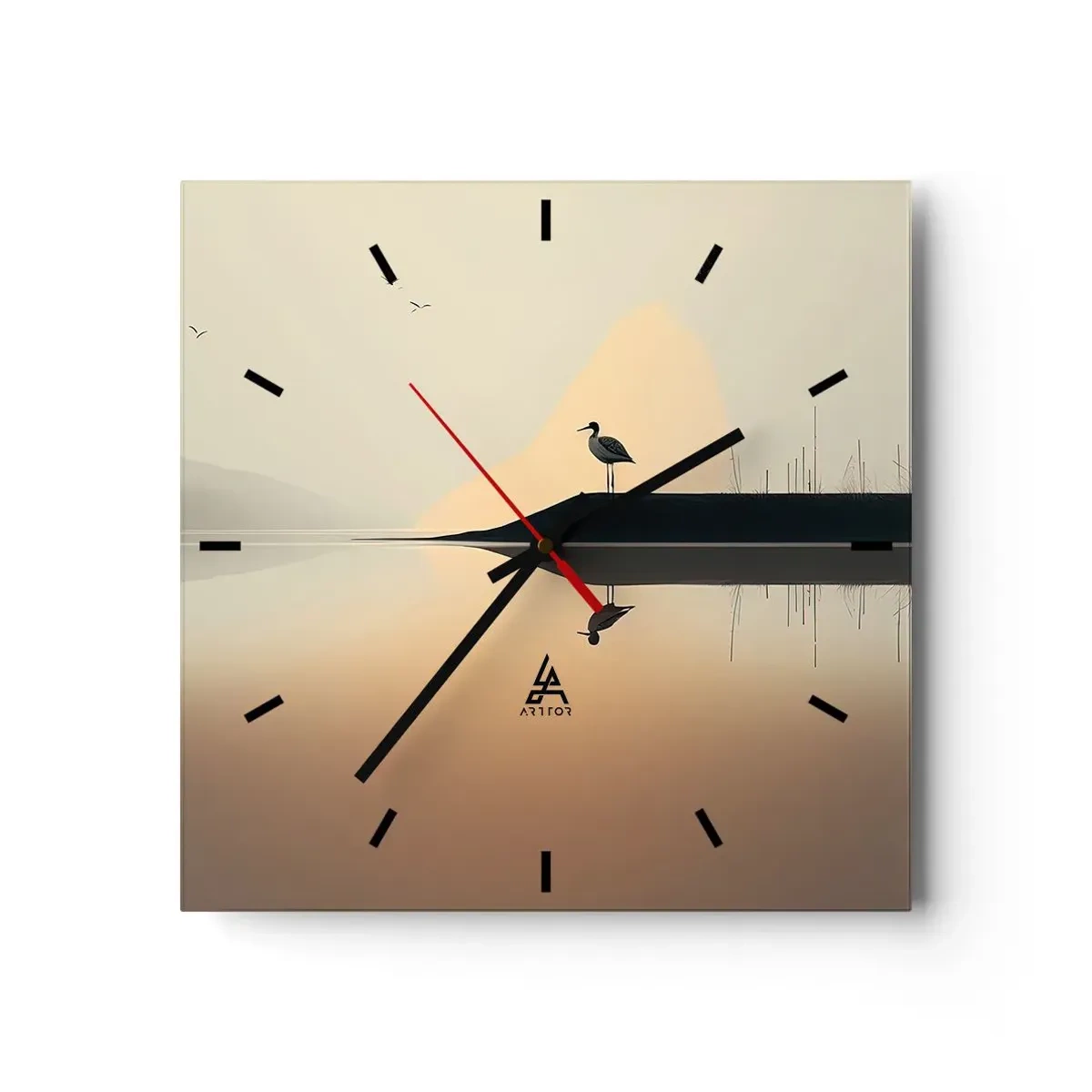 Horloge murale - Pendule murale - Le seigneur du lac - 40x40 cm