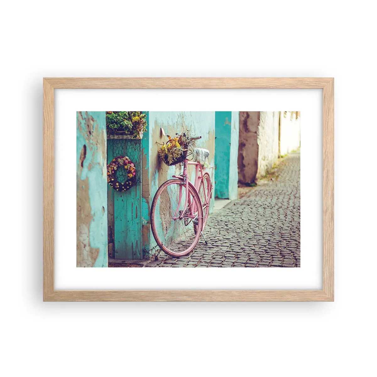 Affiche dans un chêne clair - Poster - Je reviens tout de suite - 40x30 cm