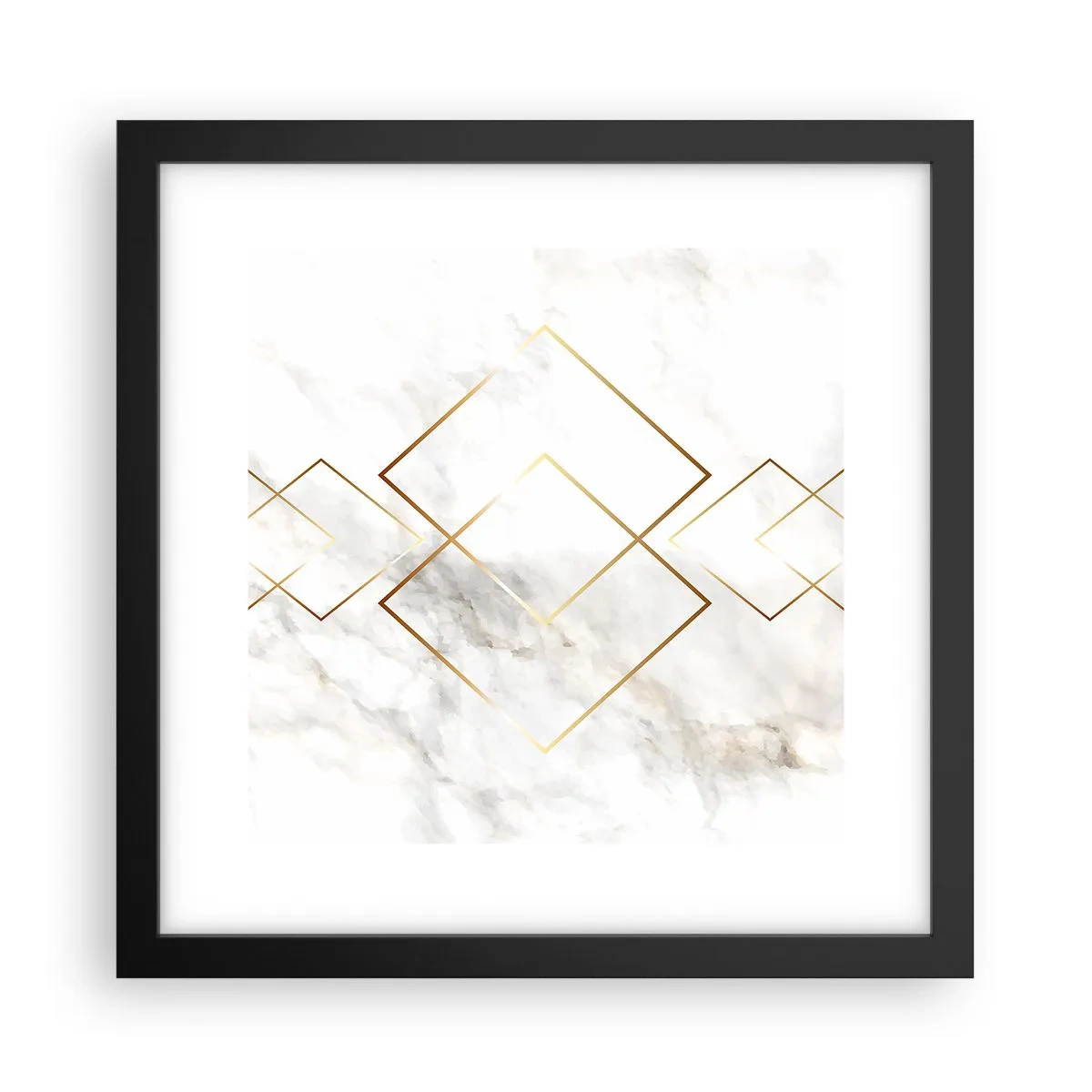 Affiche dans un cadre noir - Poster - Vue à l'infini - 30x30 cm