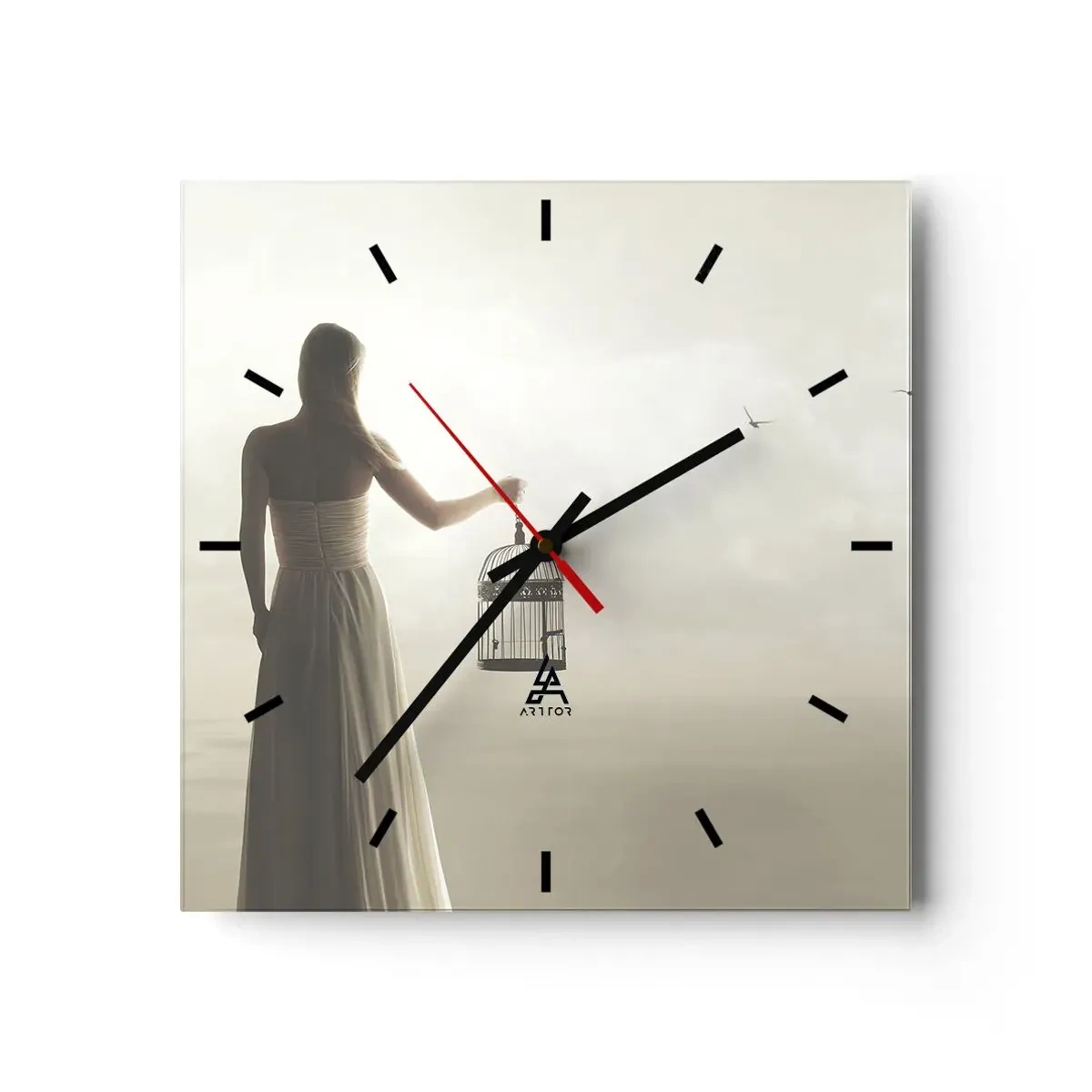 Horloge murale - Pendule murale - Soi libre - 40x40 cm