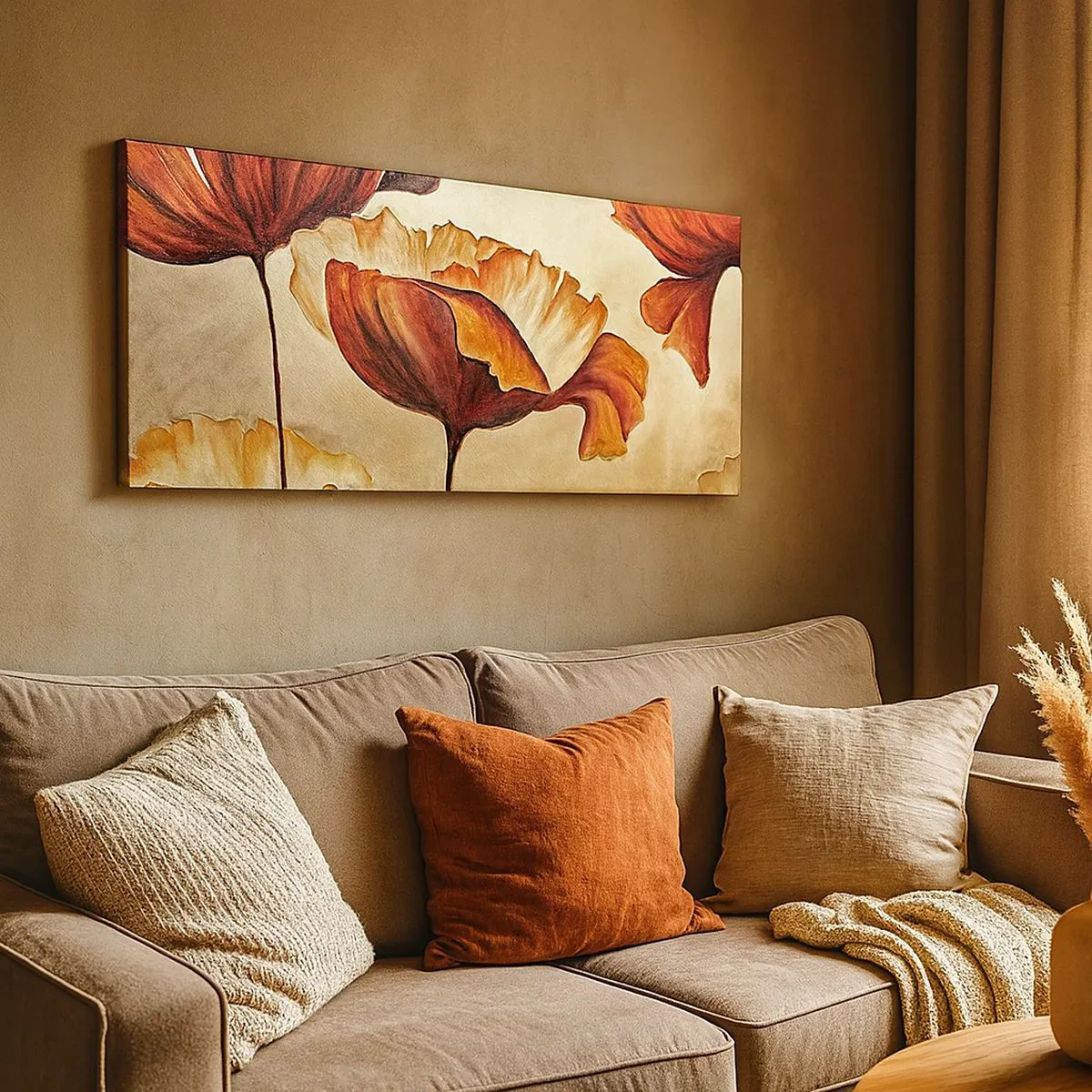 Impression sur toile - Image sur toile - À la lisière des champs - 100x40 cm