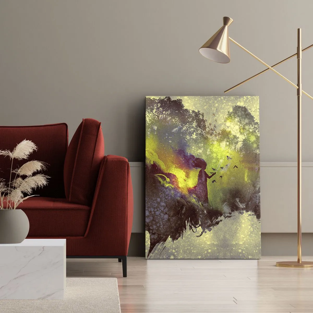 Impression sur toile - Image sur toile - Mère Nature - 65x120 cm