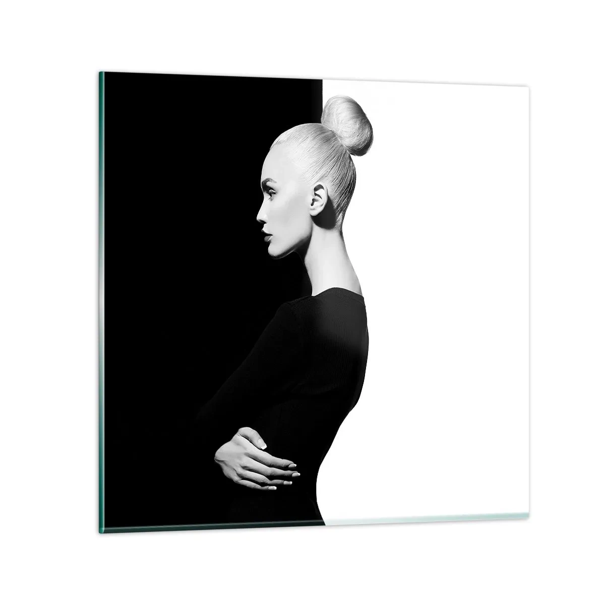 Impression sur verre - Image sur verre - Tout simplement une femme - 60x60 cm