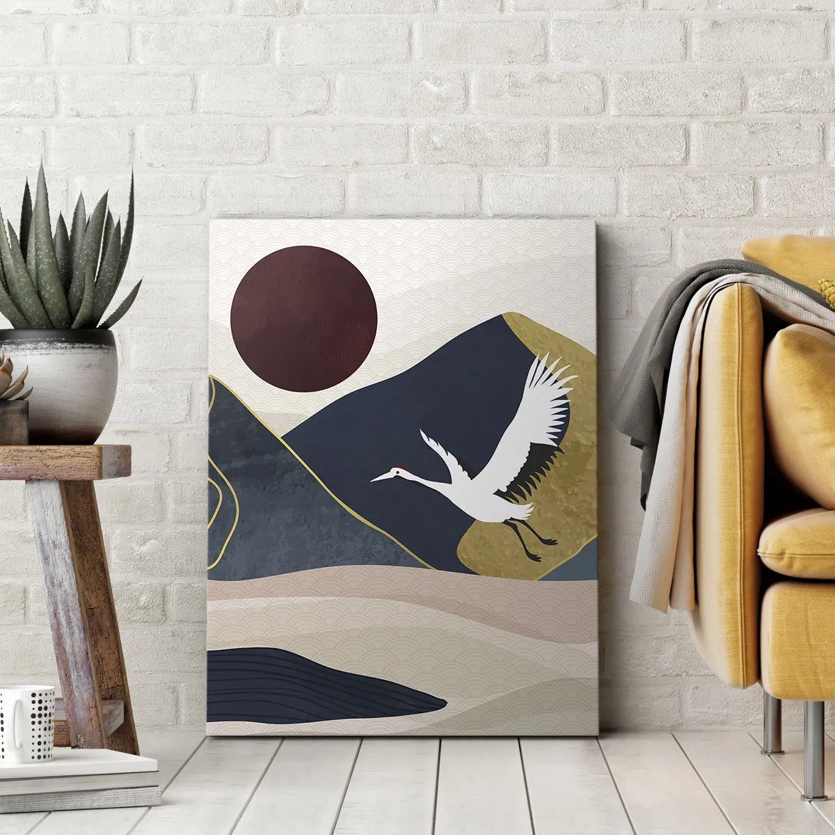 Impression sur toile - Image sur toile - Encore une fois, la journée s'est ÉCOULÉE - 45x80 cm