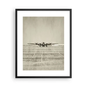 Affiche dans un cadre noir - Poster - Toujours prêt! - 40x50 cm