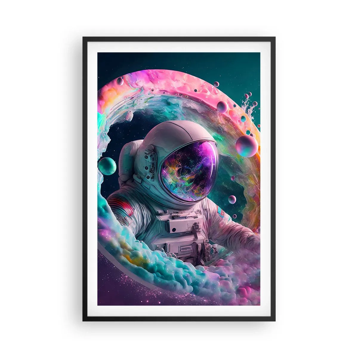 Affiche dans un cadre noir - Poster - porte des étoiles - 61x91 cm