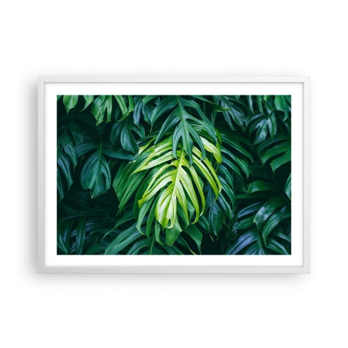 Affiche dans un cadre blanc - Poster - Immergez-vous dans la fraîcheur - 70x50 cm