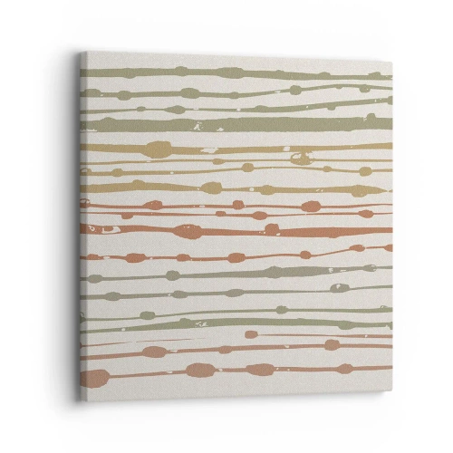 Impression sur toile - Image sur toile - Notation musicale des couleurs - 30x30 cm