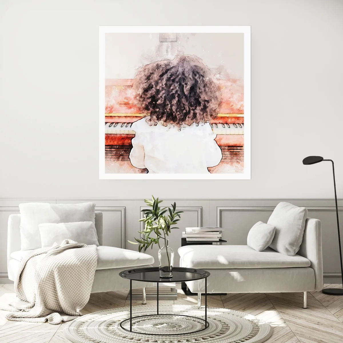 Affiche - Poster - Dans un nouveau monde - 40x40 cm