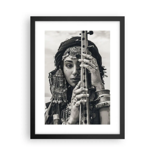 Affiche dans un cadre noir - Poster - Musique de l'Orient elle-même - 30x40 cm