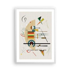 Affiche dans un cadre blanc - Poster - Et le monde s’amuse - 50x70 cm