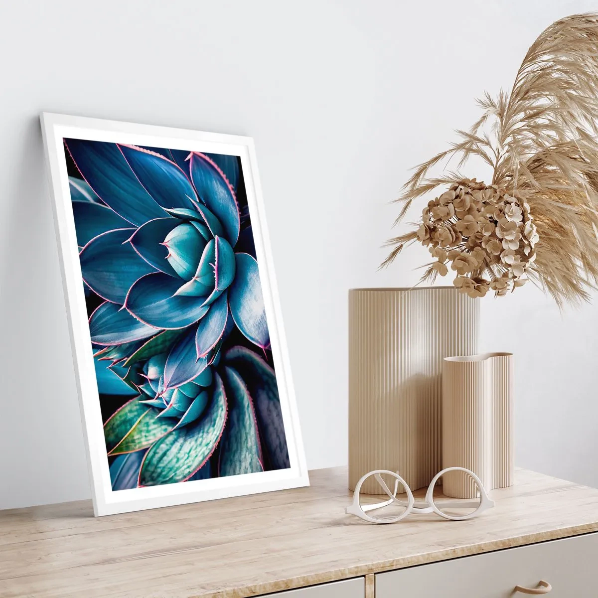 Affiche dans un cadre blanc - Poster - Force vital - 50x70 cm