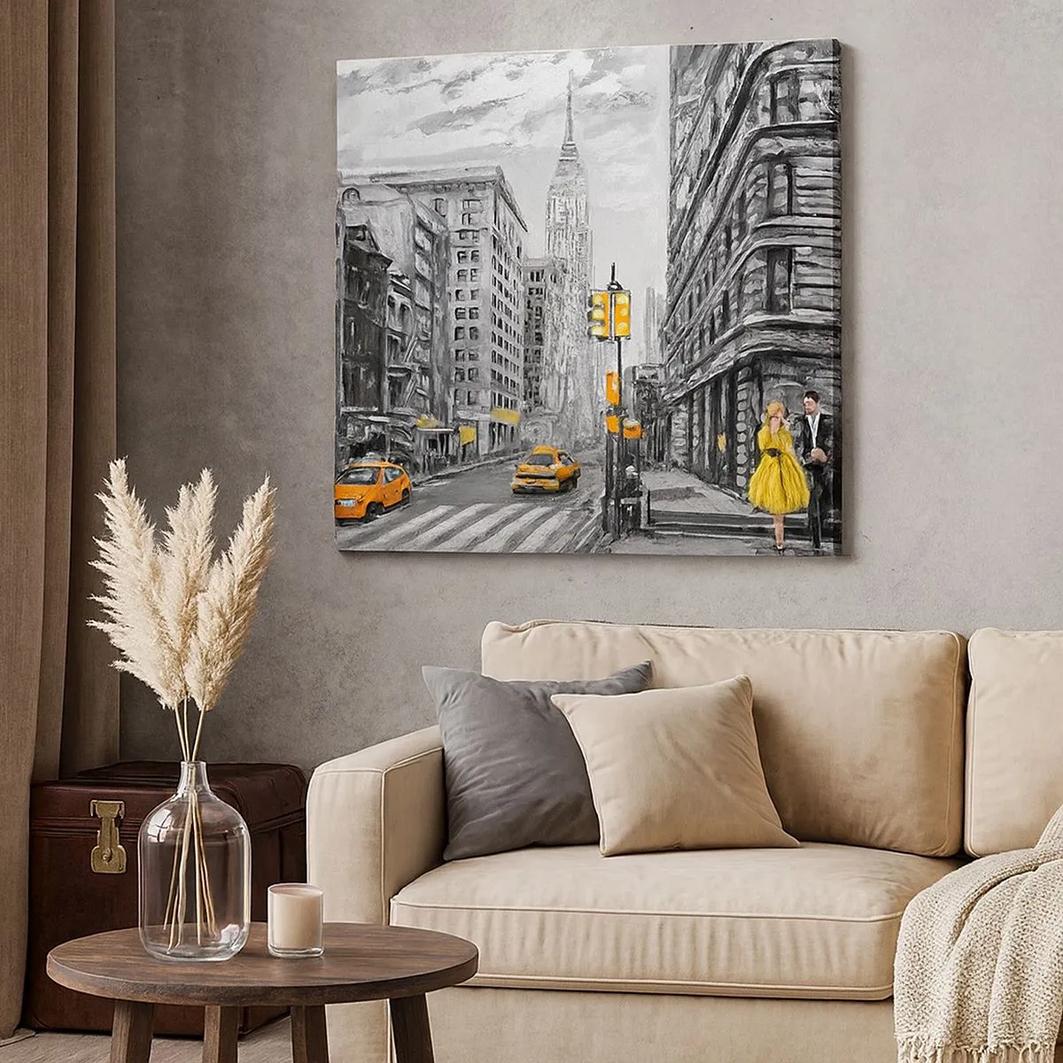 Impression sur toile - Image sur toile - Une histoire new-yorkaise - 30x30 cm