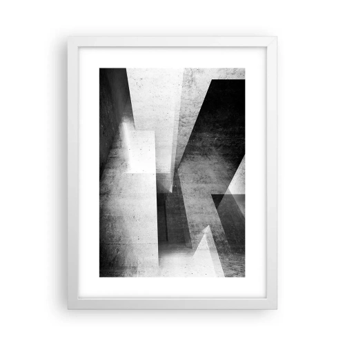 Affiche dans un cadre blanc - Poster - Structure de l'espace - 30x40 cm