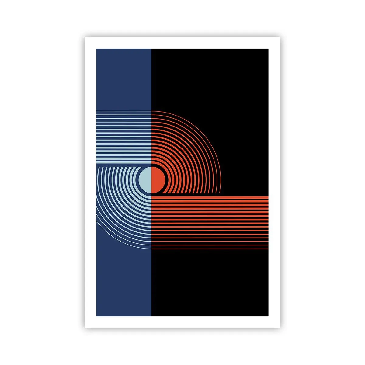 Affiche - Poster - Dans une étreinte géométrique - 61x91 cm