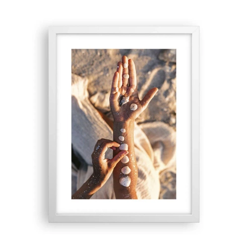 Affiche dans un cadre blanc - Poster - La beauté à portée de main - 30x40 cm