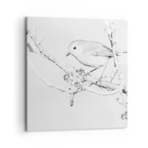 Impression sur toile - Image sur toile - Matin d'hiver - 60x60 cm