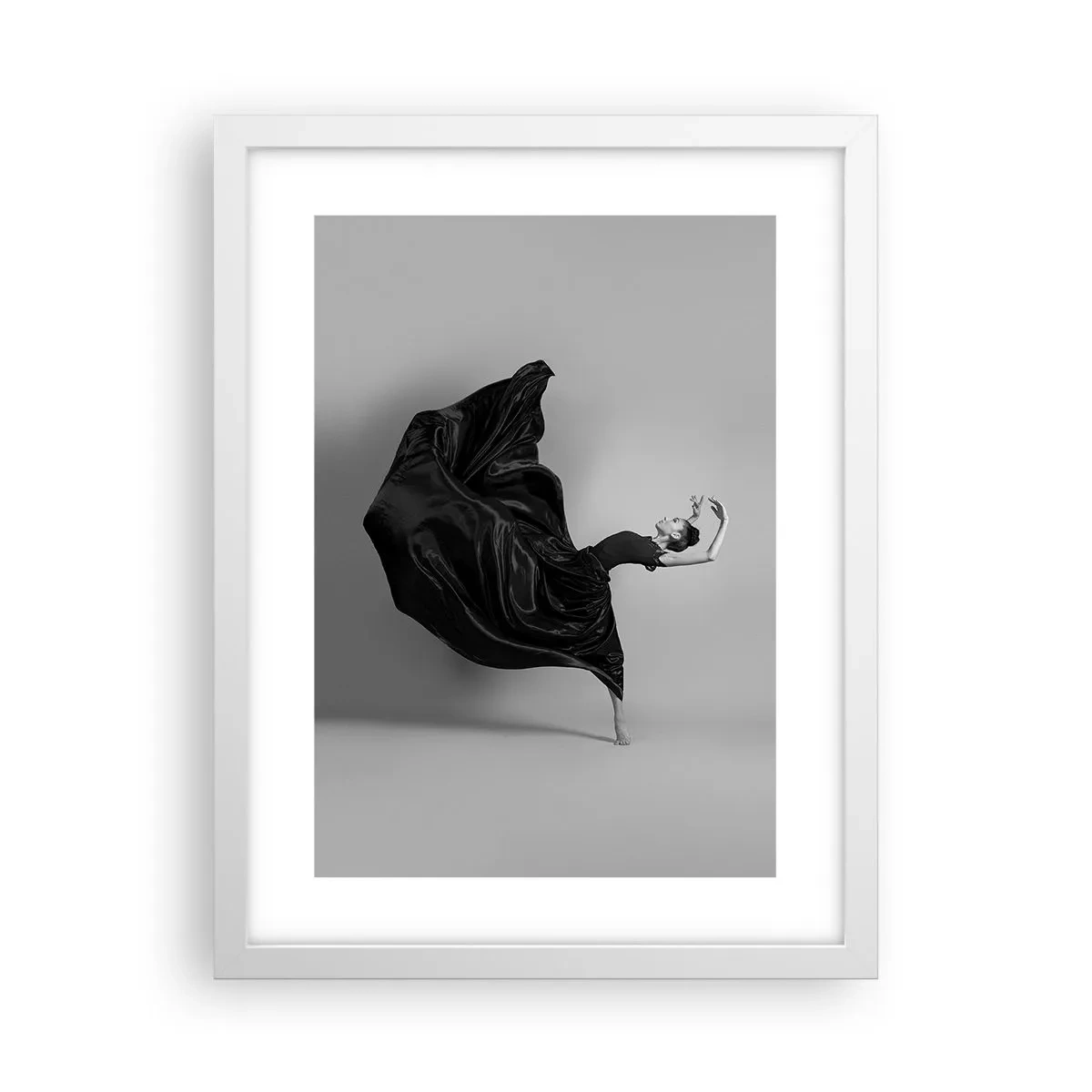 Affiche dans un cadre blanc - Poster - Musique ailées - 30x40 cm