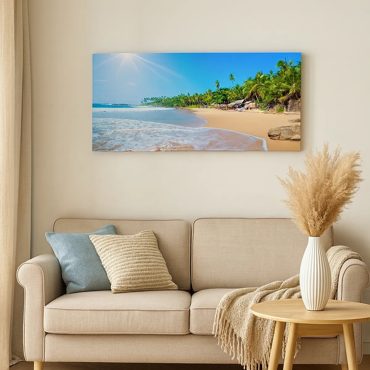 Impression sur toile - Image sur toile - Un endroit exotique pour vous - 30x30 cm