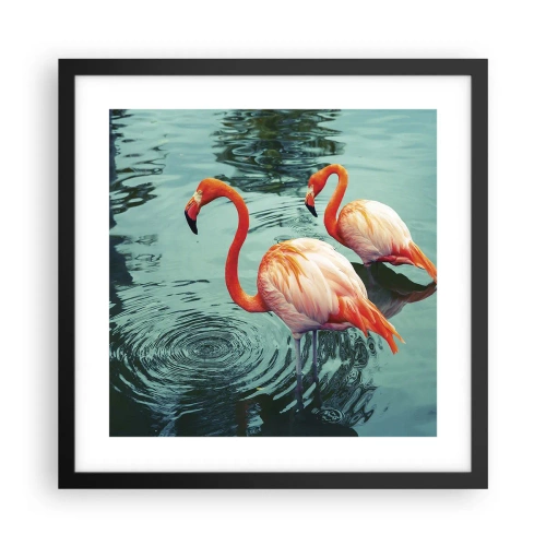 Affiche dans un cadre noir - Poster - Nous sommes à la mode maintenant - 40x40 cm