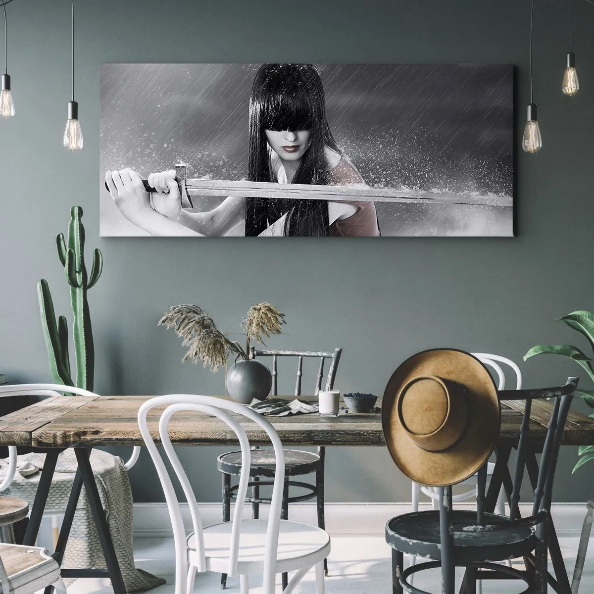 Impression sur toile - Image sur toile - Belle et dangereuse - 100x40 cm