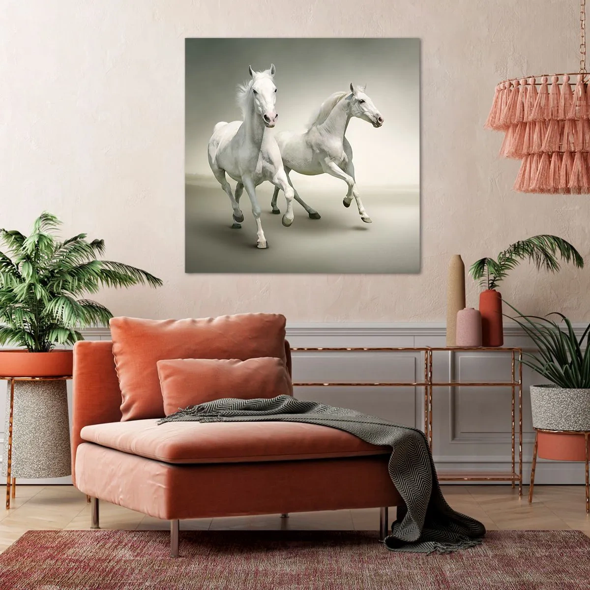 Impression sur toile - Image sur toile - White power! - 70x70 cm