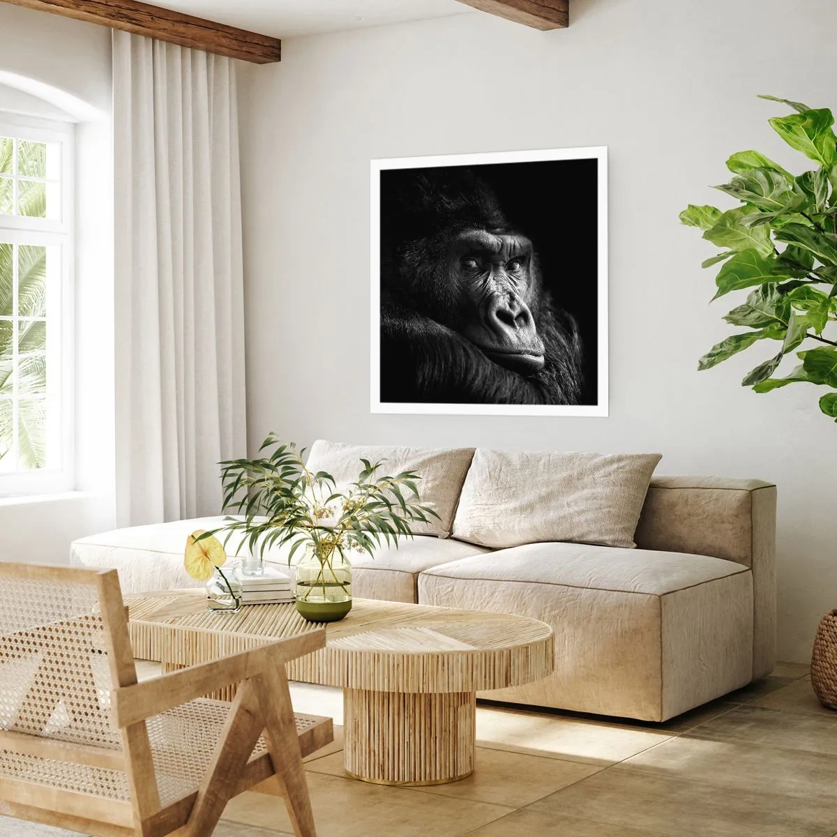 Affiche - Poster - Et qu'est-ce que tu regardes? - 60x60 cm