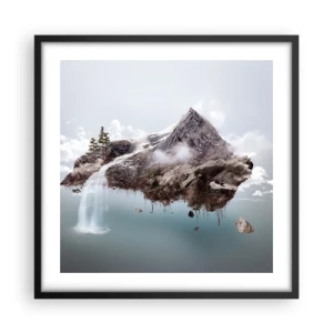 Affiche dans un cadre noir - Poster - L'oeil du surréaliste - 50x50 cm