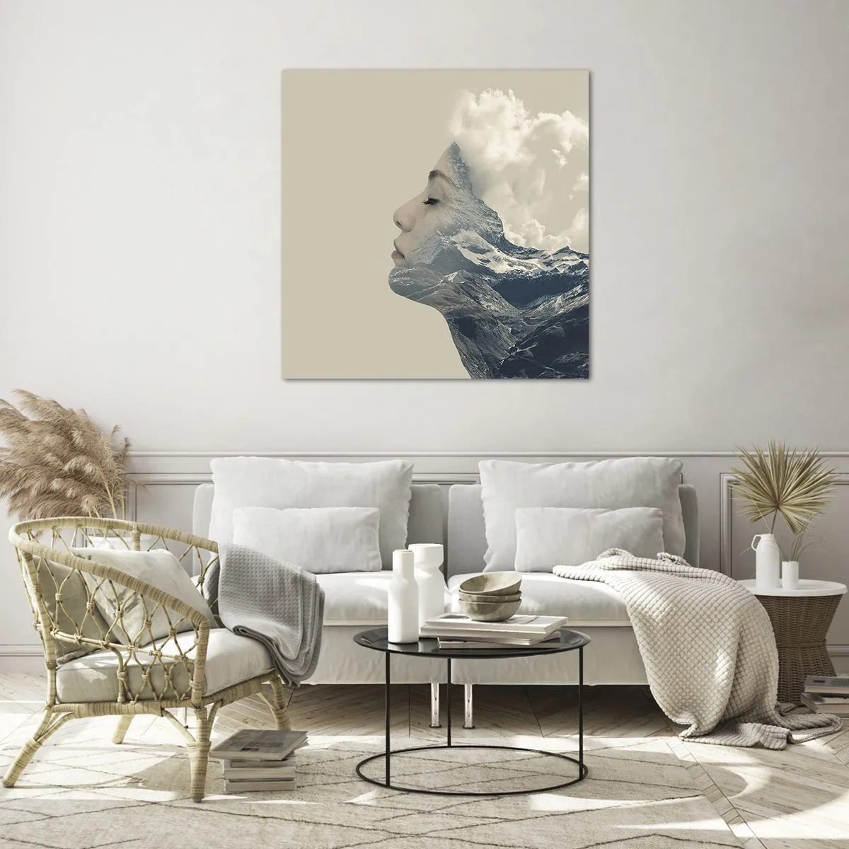 Impression sur verre - Image sur verre - La beauté des éléments - 50x50 cm