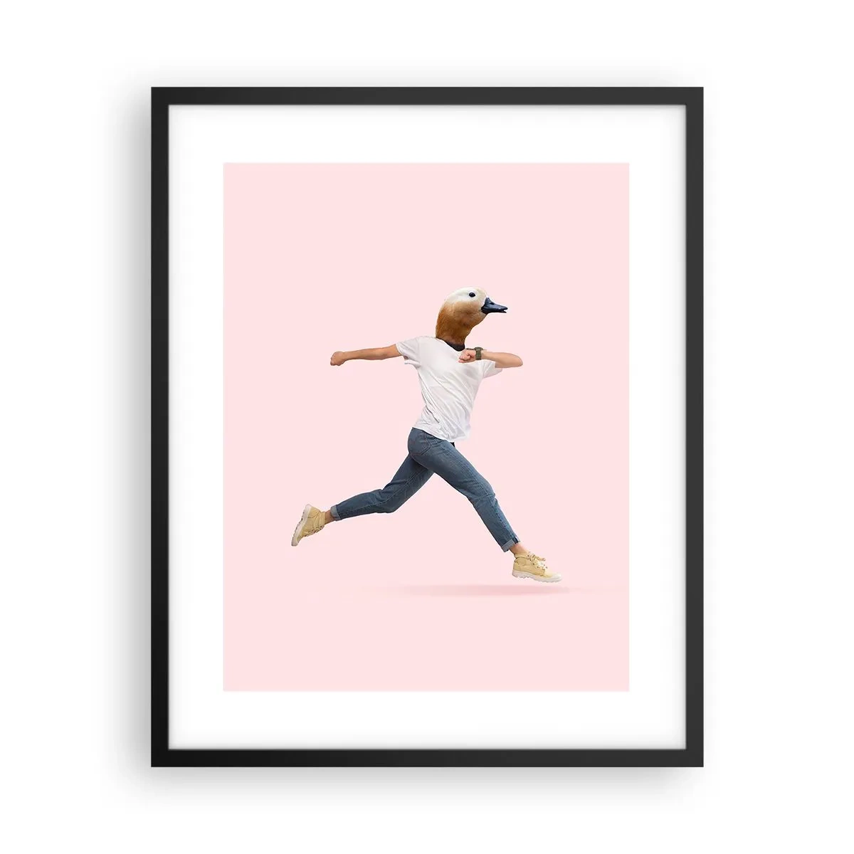 Affiche dans un cadre noir - Poster - Une pincée d'absurdité - 40x50 cm