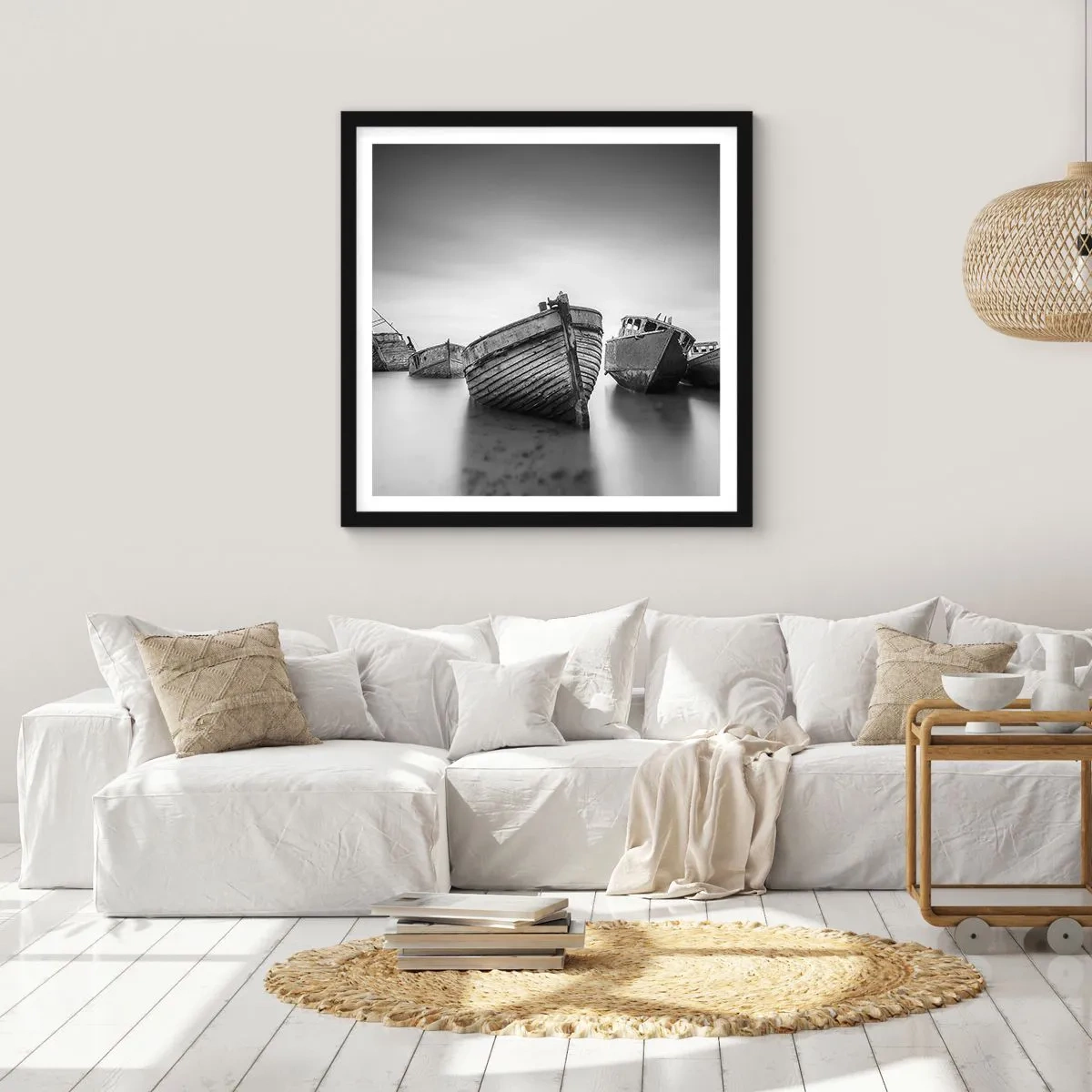 Affiche dans un cadre noir - Poster - Cùest déjà un souvenir... - 50x50 cm