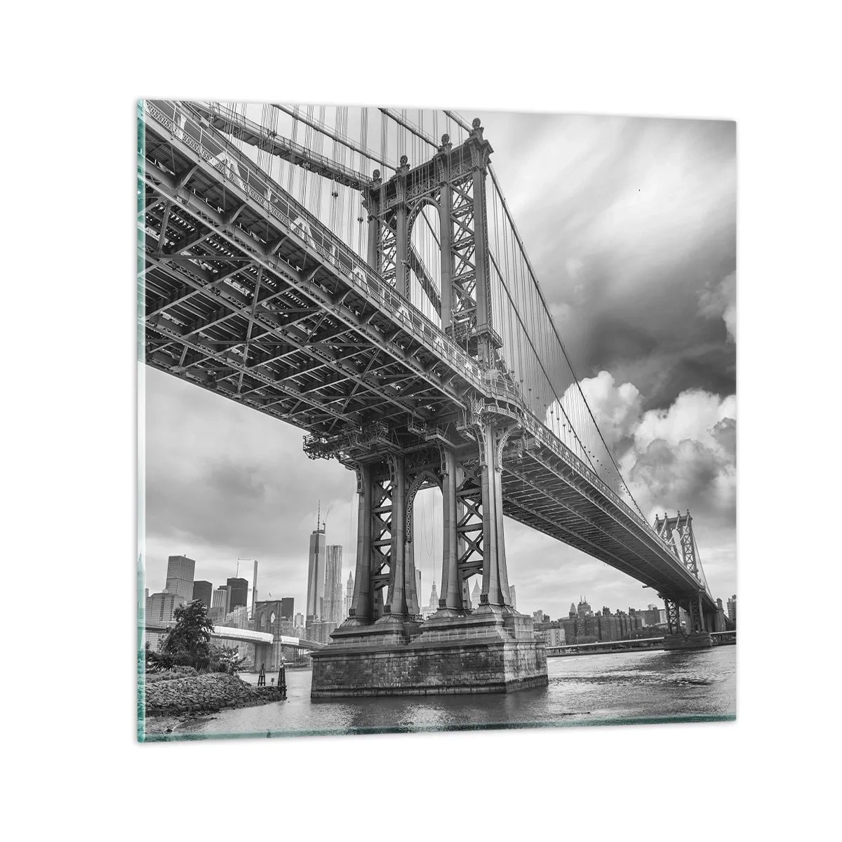 Impression sur verre - Image sur verre - Au coeur de la ville - 70x70 cm