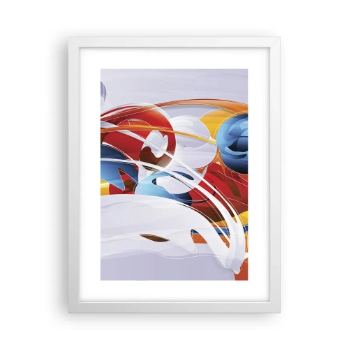 Affiche dans un cadre blanc - Poster - La danse des éléments - 30x40 cm