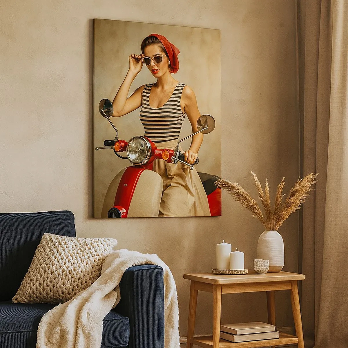 Impression sur toile - Image sur toile - Rencontre en voyageant - 30x30 cm