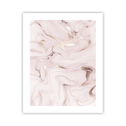 Affiche - Poster - Dans un châle rose - 40x50 cm