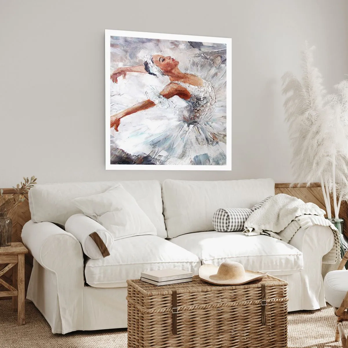 Affiche - Poster - Délicat et léger comme du tulle - 60x60 cm