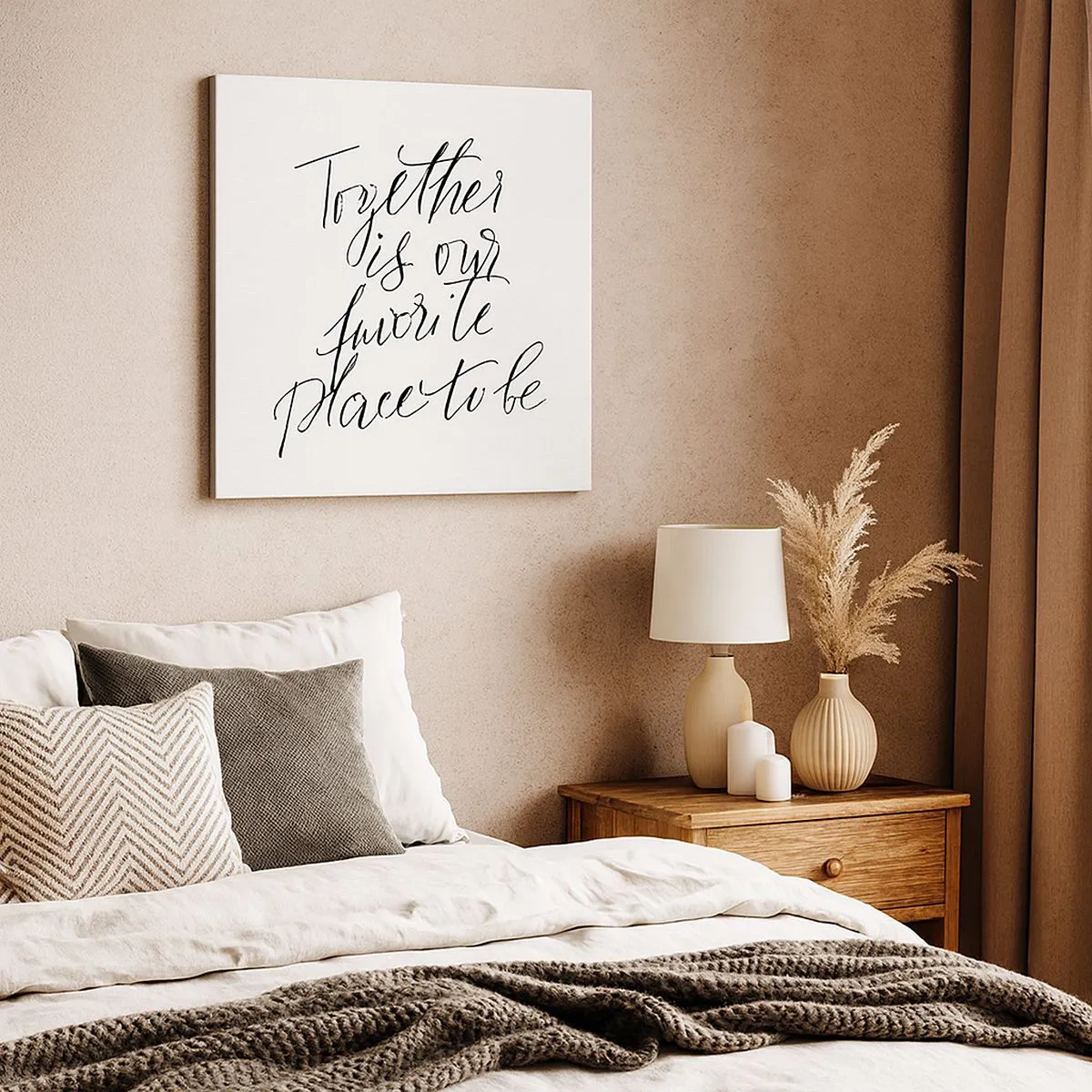 Impression sur toile - Image sur toile - Vous aussi vous le sentez? - 30x30 cm