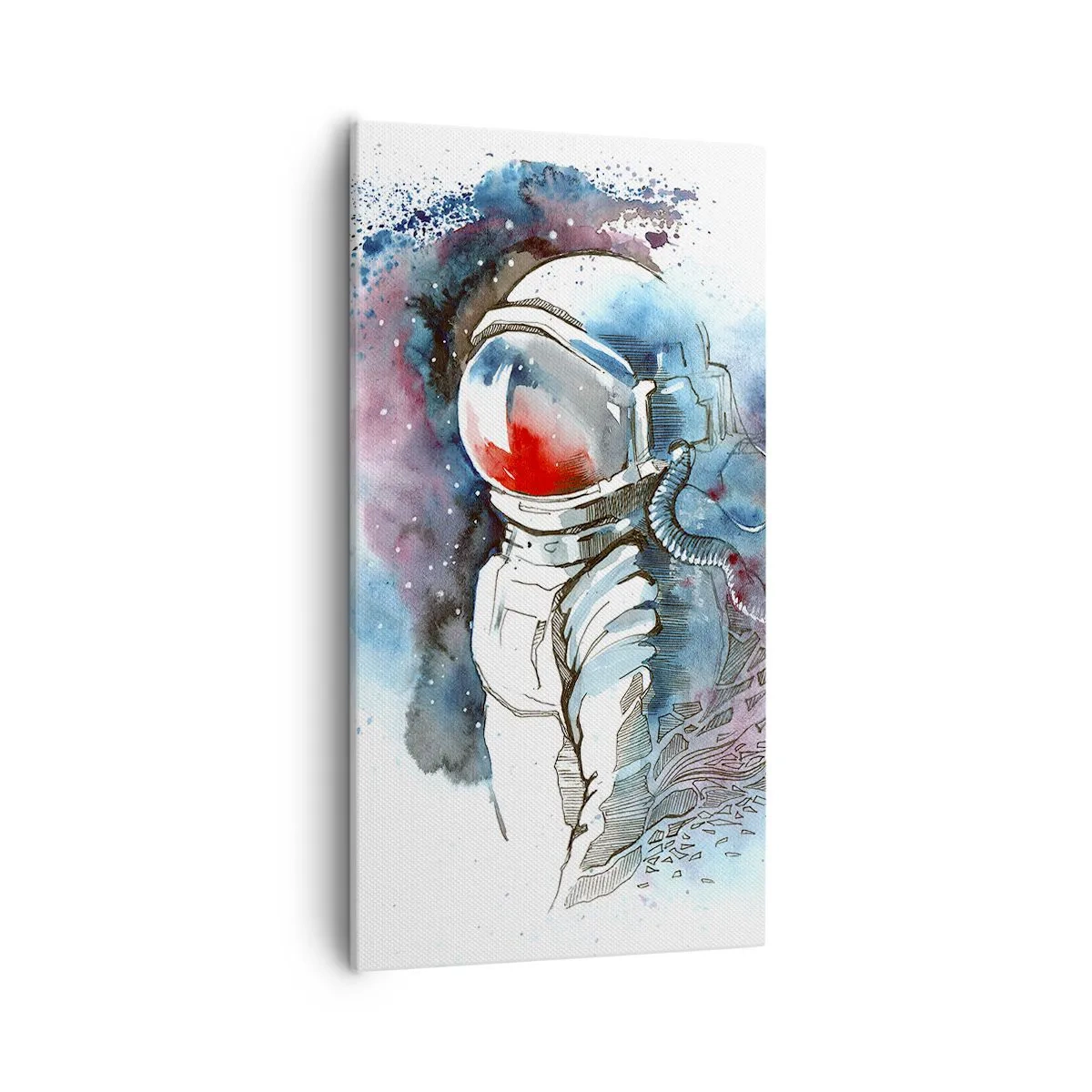 Impression sur toile - Image sur toile - Seul avec l'espace - 55x100 cm