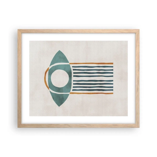 Affiche dans un chêne clair - Poster - Signes et rituels - 50x40 cm