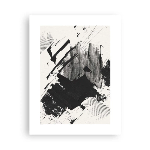 Affiche - Poster - Abstraction – expression du noir - 30x40 cm