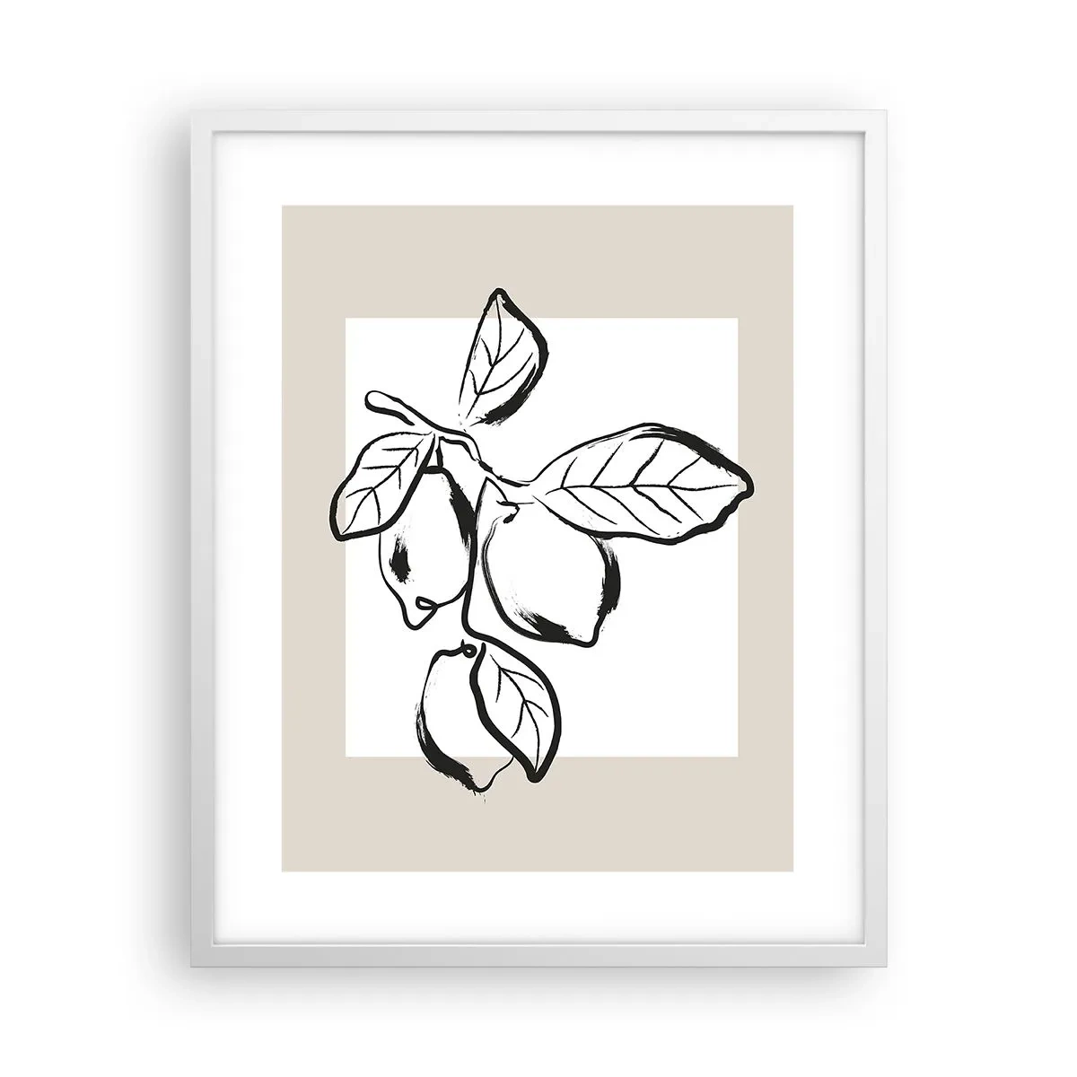 Affiche dans un cadre blanc - Poster - Où mûrit le citron… - 40x50 cm