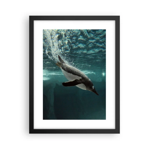 Affiche dans un cadre noir - Poster - Bienvenue dans mon monde - 30x40 cm